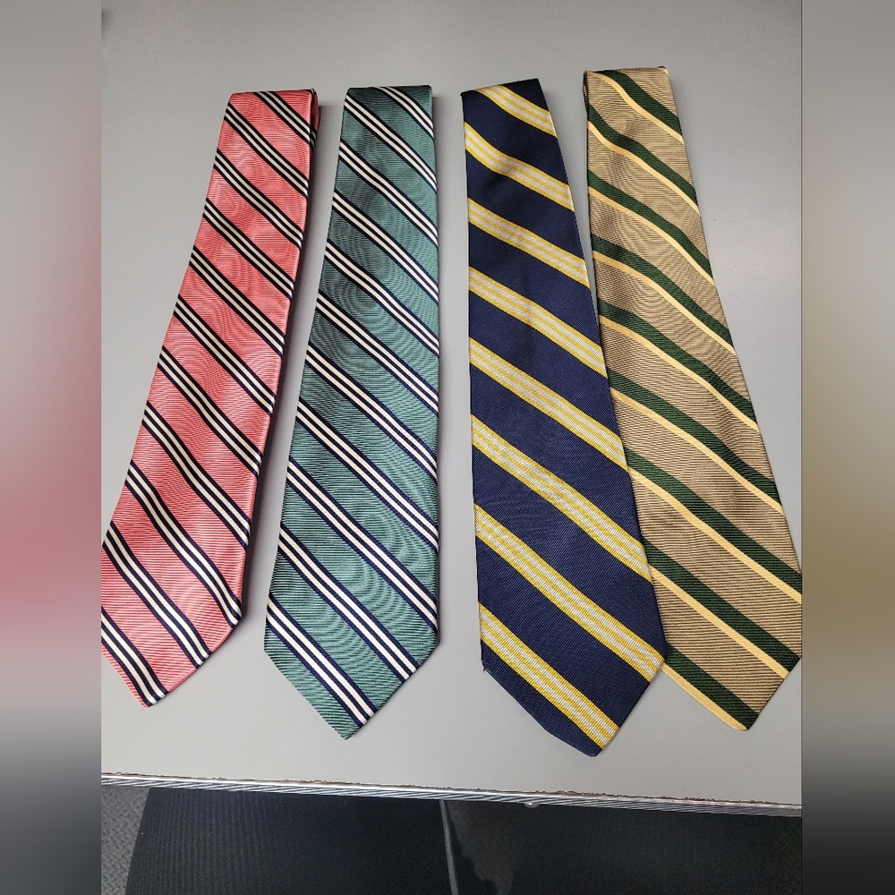 Brooks Brothers Striped Silk Tie Set Of 4